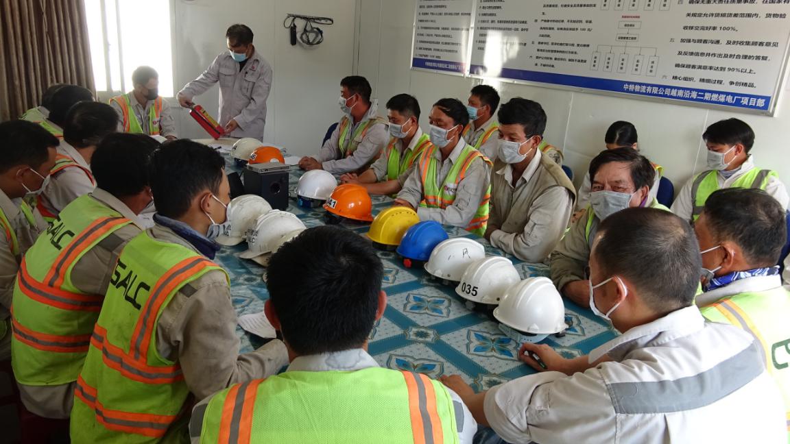  2020 fire emergency drill of the second coastal project department of Vietnam
